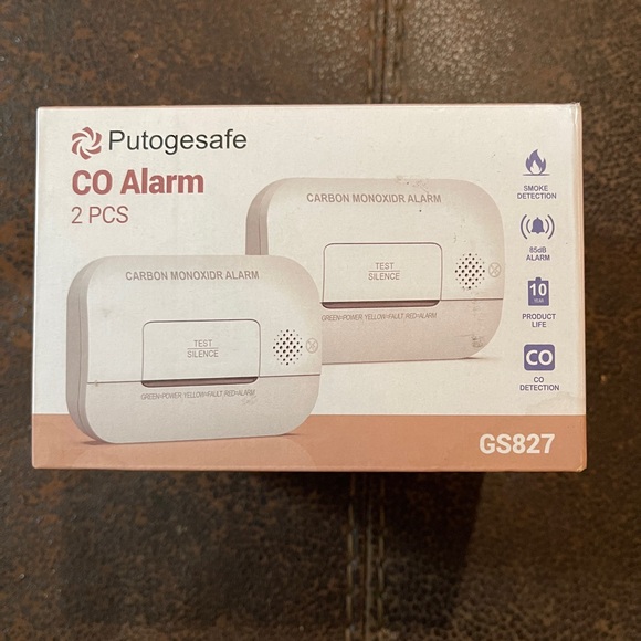 NWT Putogesafe 2 Pack Carbon Monoxide Detectors - Picture 2 of 13